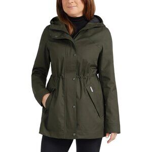 NEW HUNTER Women’s Water Resistant Windbreaker Hooded Jacket Olive, Size M